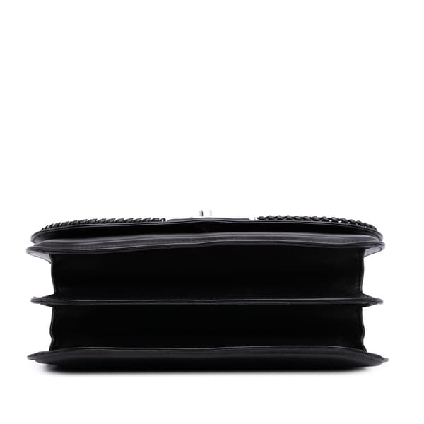 Pre-owned Chanel Medium Calfskin Braided Chic Flap Black