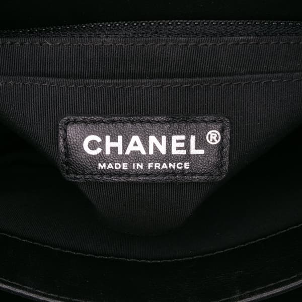 Pre-owned Chanel Medium Calfskin Braided Chic Flap Black