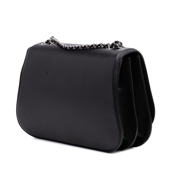 Pre-owned Chanel Medium Calfskin Braided Chic Flap Black