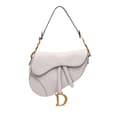 Miniatyrbilde 1 av 8: Pre-owned Dior Grained Calfskin Saddle Bag White