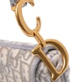 Miniatyrbilde 7 av 9: Pre-owned Dior Oblique Canvas Embroidered Saddle Bag Gray