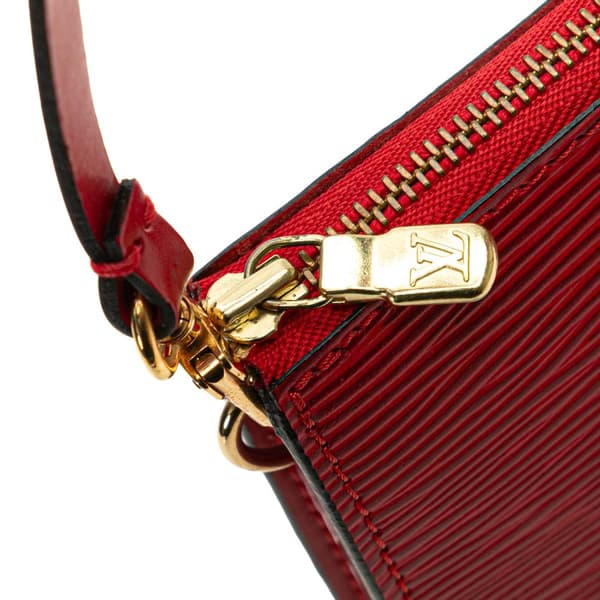 Pre-owned Louis Vuitton Epi Pochette Accessoires Red