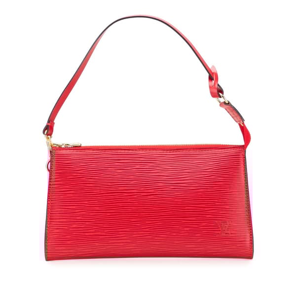 Pre-owned Louis Vuitton Epi Pochette Accessoires Red