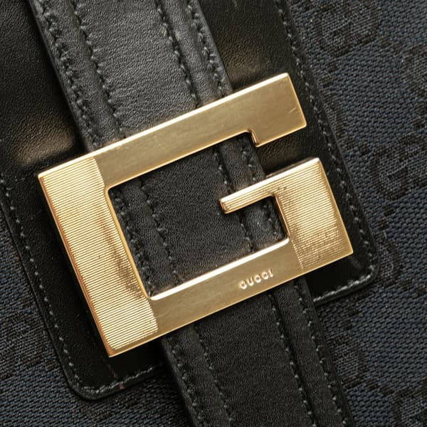 Pre-owned Gucci GG Canvas Shoulder Bag Blue