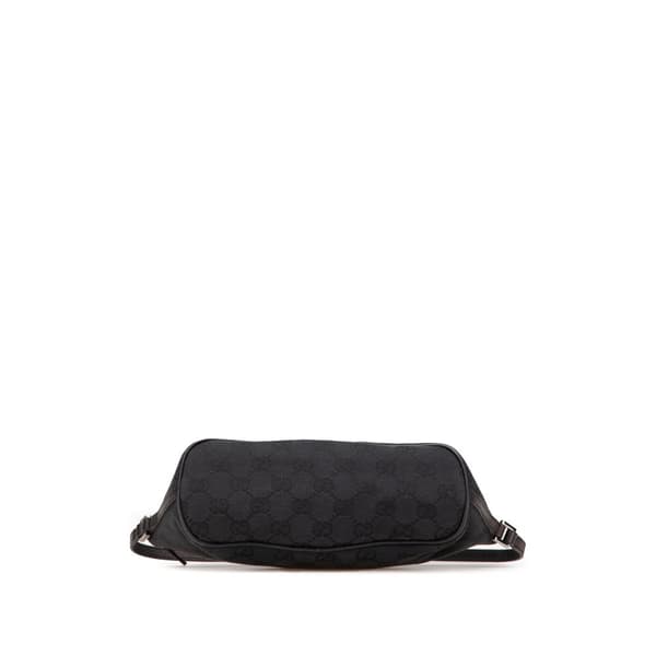 Pre-owned Gucci GG Canvas Boat Black