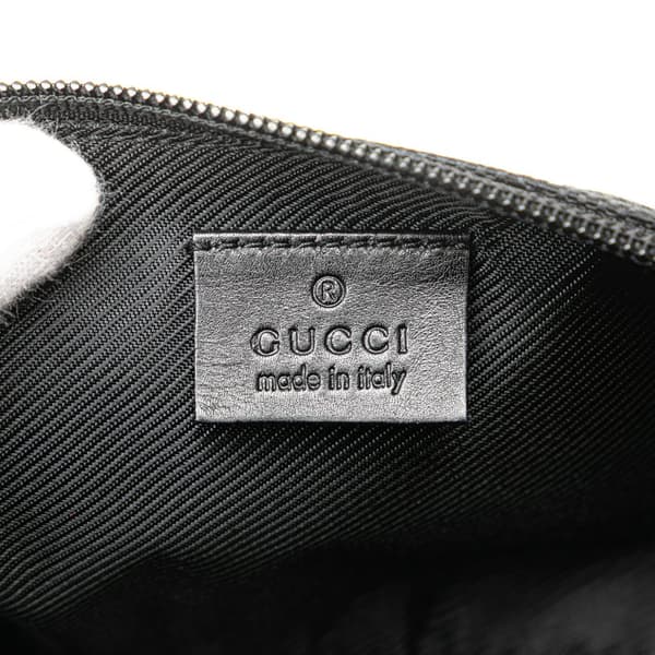 Pre-owned Gucci GG Canvas Boat Black