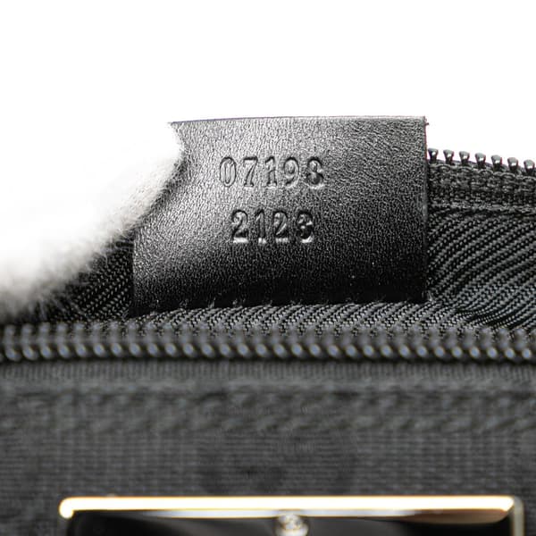 Pre-owned Gucci GG Canvas Boat Black