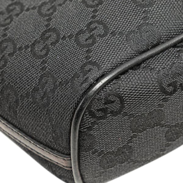 Pre-owned Gucci GG Canvas Boat Black