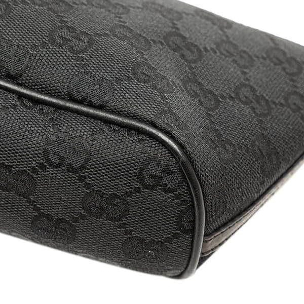 Pre-owned Gucci GG Canvas Boat Black