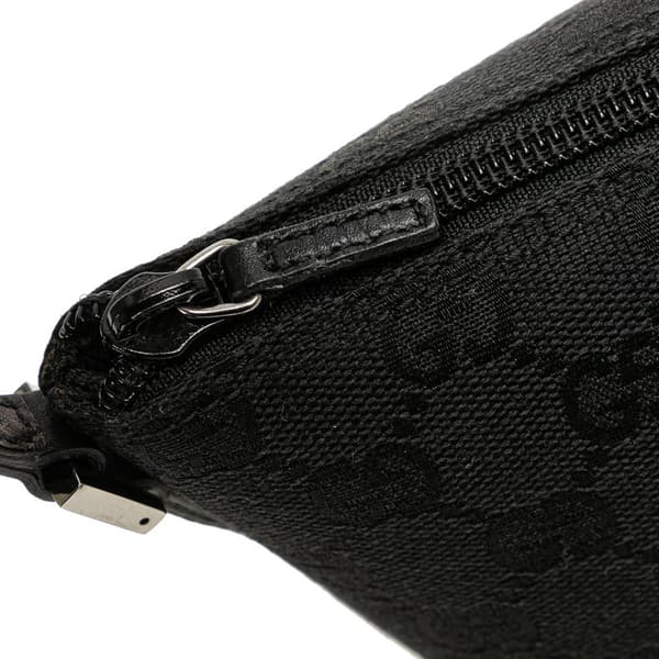 Pre-owned Gucci GG Canvas Boat Black