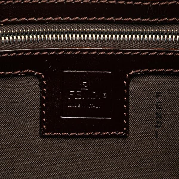 Pre-owned Fendi Zucca Canvas Shoulder Bag Brown