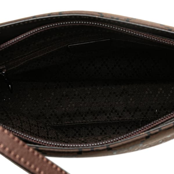 Pre-owned Gucci GG Nylon Shoulder Bag Brown