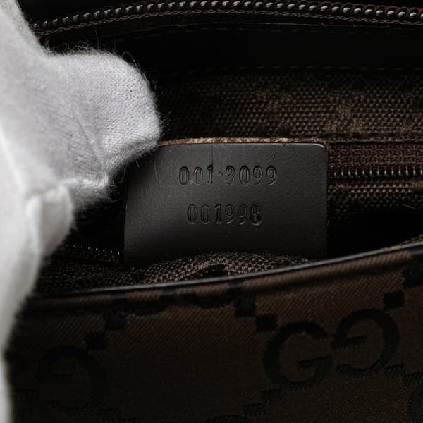 Pre-owned Gucci GG Nylon Shoulder Bag Brown