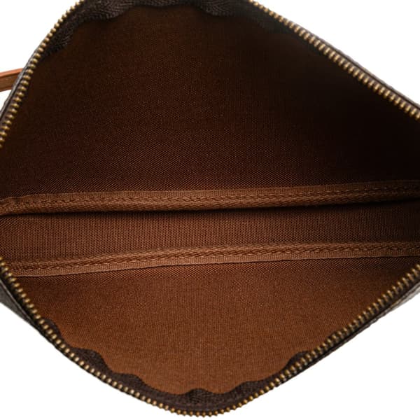 Pre-owned Louis Vuitton Monogram Pochette Accessoires Brown