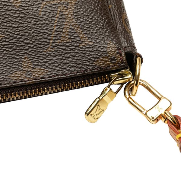 Pre-owned Louis Vuitton Monogram Pochette Accessoires Brown