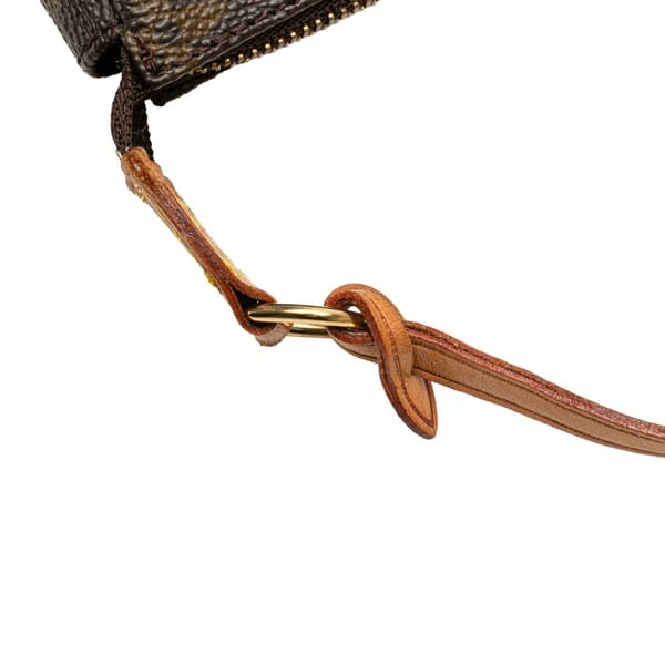 Pre-owned Louis Vuitton Monogram Pochette Accessoires Brown