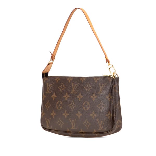 Pre-owned Louis Vuitton Monogram Pochette Accessoires Brown