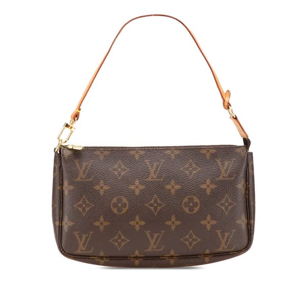 Pre-owned Louis Vuitton Monogram Pochette Accessoires Brown