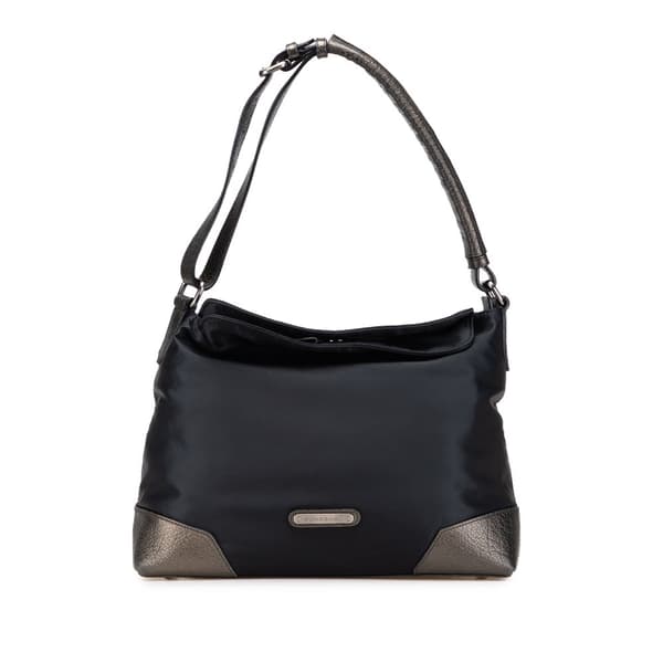 Pre-owned Burberry Nylon Shoulder Bag Black