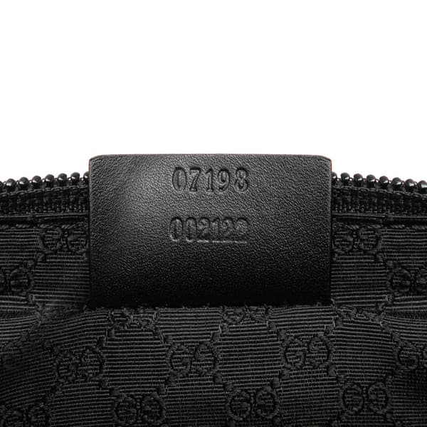 Pre-owned Gucci Denim Boat Shoulder Bag Black