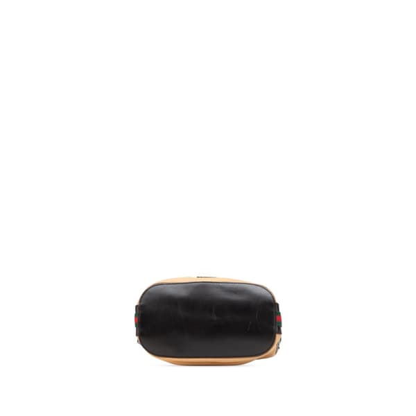 Pre-owned Gucci Canvas Web Shoulder Bag Brown