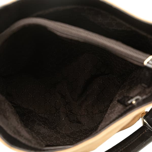 Pre-owned Gucci Canvas Web Shoulder Bag Brown