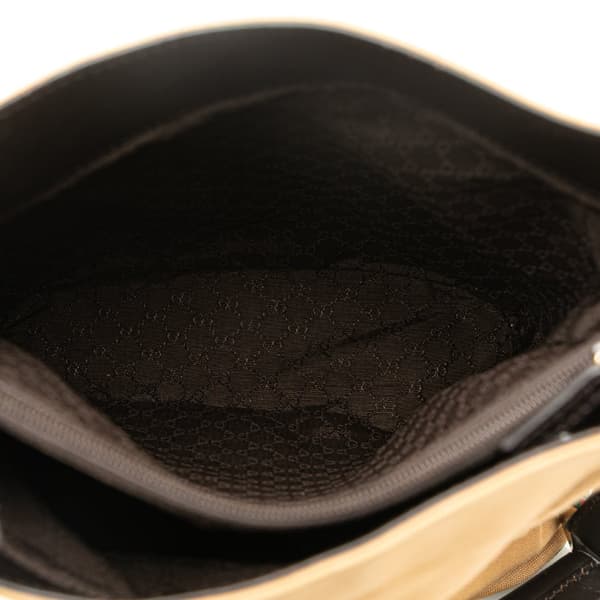 Pre-owned Gucci Canvas Web Shoulder Bag Brown
