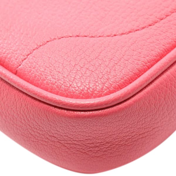 Pre-owned Gucci Mini Leather Aphrodite Shoulder Bag Pink