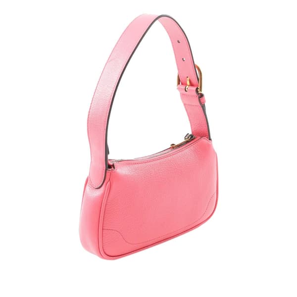 Pre-owned Gucci Mini Leather Aphrodite Shoulder Bag Pink