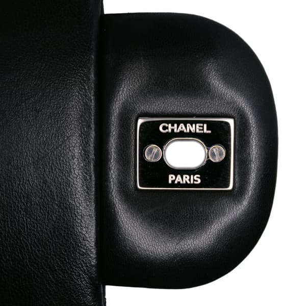 Pre-owned Chanel Jumbo Classic Lambskin Double Flap Black