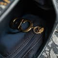 Miniatyrbilde 7 av 10: Pre-owned Dior Oblique Canvas Saddle Bag Blue