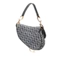 Miniatyrbilde 2 av 10: Pre-owned Dior Oblique Canvas Saddle Bag Blue