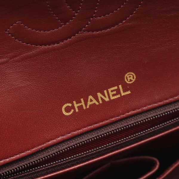 Pre-owned Chanel Medium Tall Classic Lambskin Double Flap Black