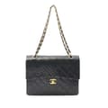 Miniatyrbild 1 av 10: Pre-owned Chanel Medium Tall Classic Lambskin Double Flap Black