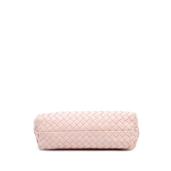 Pre-owned Bottega Veneta Nappa Intrecciato Shoulder Bag Pink