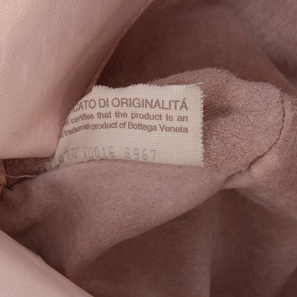 Pre-owned Bottega Veneta Nappa Intrecciato Shoulder Bag Pink