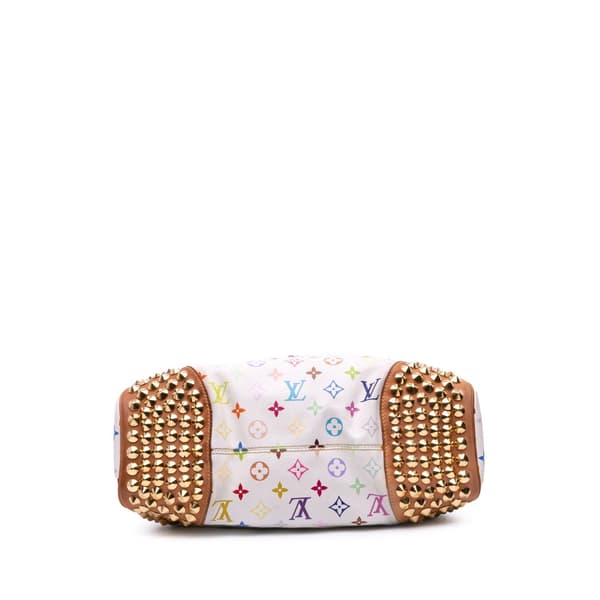 Pre-owned Louis Vuitton Monogram Multicolore Chrissie MM White