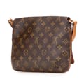 Miniatyrbillede 2 af 10: Pre-owned Louis Vuitton Monogram Musette Tango Short Strap Brown
