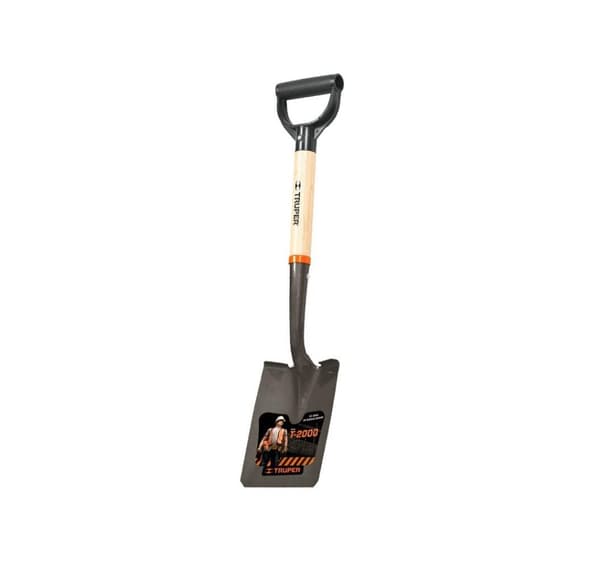 Lille skovl 15x38cm, træskaft, plast D-håndtag, 70cm, Truper®