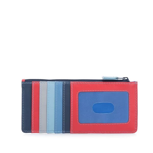 Kreditkortshållare - MYWALIT - P/Credito kort 15cc Zip Pelle Royal - Blå