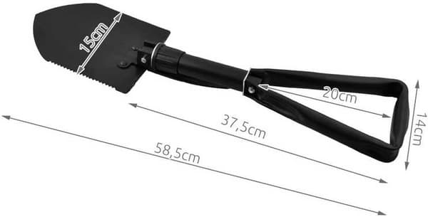 3-in-1 Taitettava Lapio/Hakku/Kirves – Retkeily
