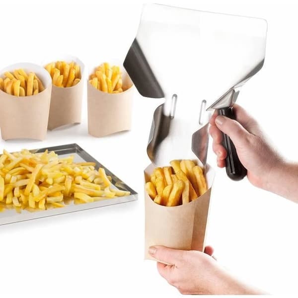 Pommes frites skopa - LACOR - Scoop Crisp Diestro - Rostfritt stål - Multifunktionell - 20x22 cm