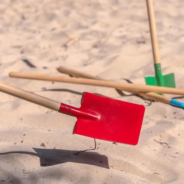 Röd fyrkantig spade för barn - Suan