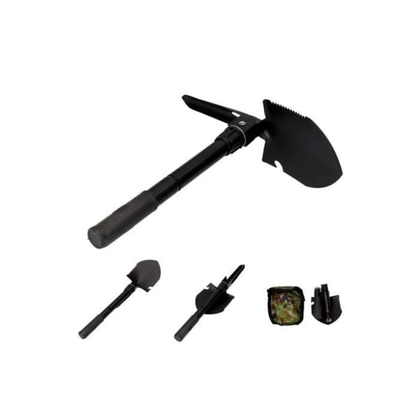 Fällbar spade - GENERISK - Multifunktionell - Stål - 9,5x41,5cm - Camping