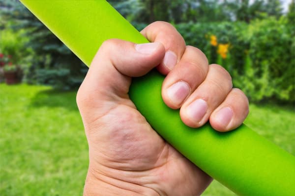 Skarp spade, metalhåndtag, plastikhåndtag