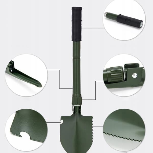 Lapio Taitettava Survival Military Tourist Saw Pickaxe Multitool