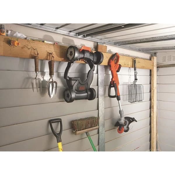 Svart - Decker BLACK+DECKER 3-i-1 Verktyg: 18V sladdlös trimmer, kantskärare och trimmer Orange 28 cm -