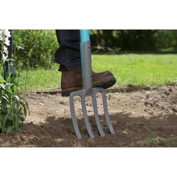 GARDENA NatureLine® spadgaffel – 100 % FSC® trähandtag – Ergo D-handtag – Pinnar av härdat stål – 10 års garanti (17002-20)