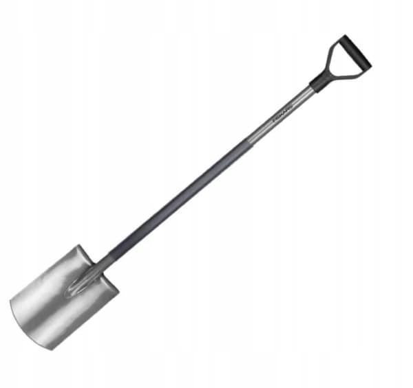 Lige spade med stålhåndtag 125 cm
