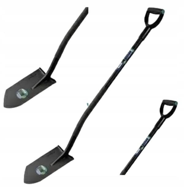 Skarp spade med stålhåndtag 120 cm